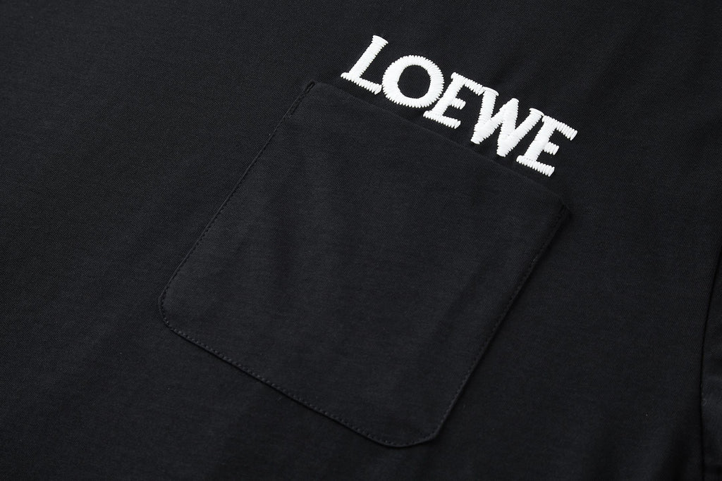 Loewe Embroidered Logo Pocket Short-Sleeve T-Shirt