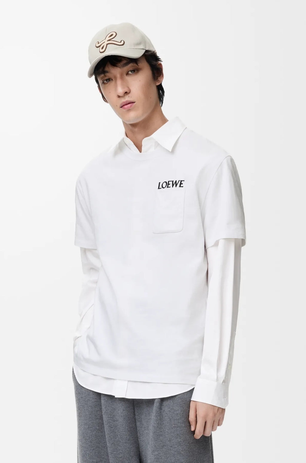 Loewe Embroidered Logo Pocket Short-Sleeve T-Shirt