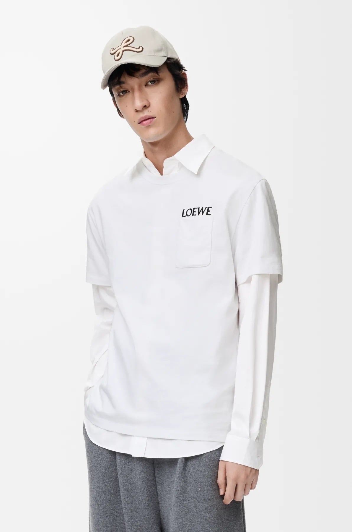 Loewe Embroidered Logo Pocket Short-Sleeve T-Shirt