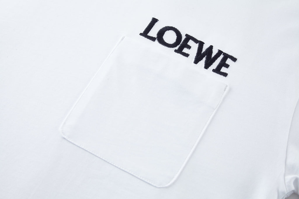 Loewe Embroidered Logo Pocket Short-Sleeve T-Shirt