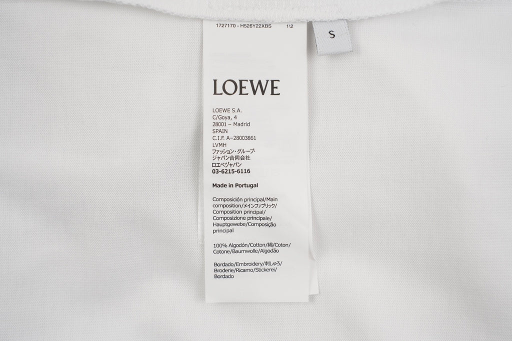 Loewe Fujita Octopus Embroidered Short-Sleeve T-Shirt