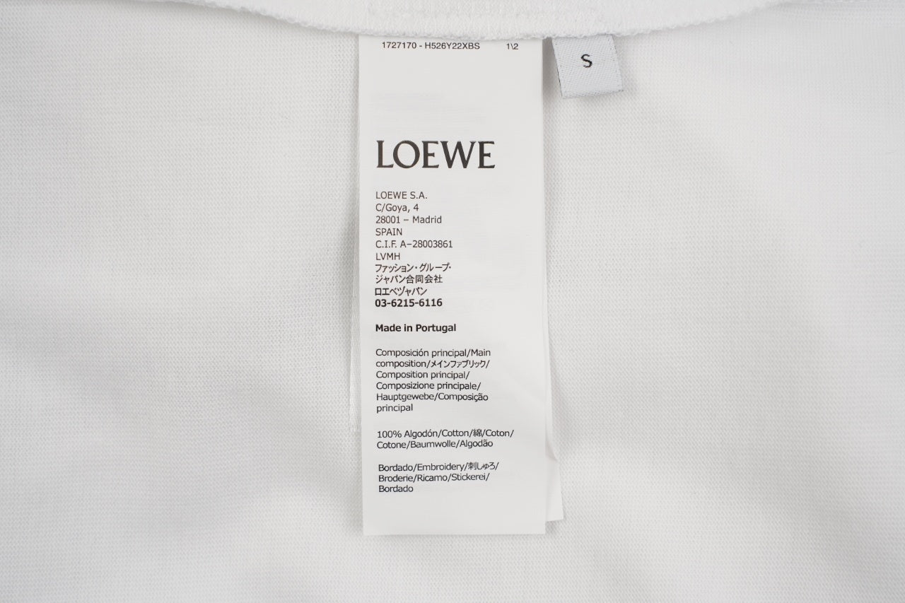 Loewe Fujita Octopus Embroidered Short-Sleeve T-Shirt