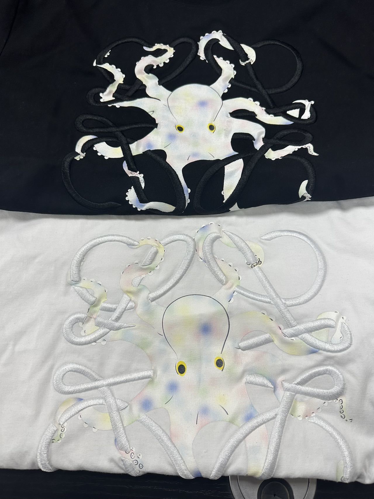 Loewe Fujita Octopus Embroidered Short-Sleeve T-Shirt