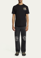 Loewe Rabbit Embroidered Short-Sleeve T-Shirt