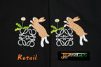 Loewe Rabbit Embroidered Short-Sleeve T-Shirt