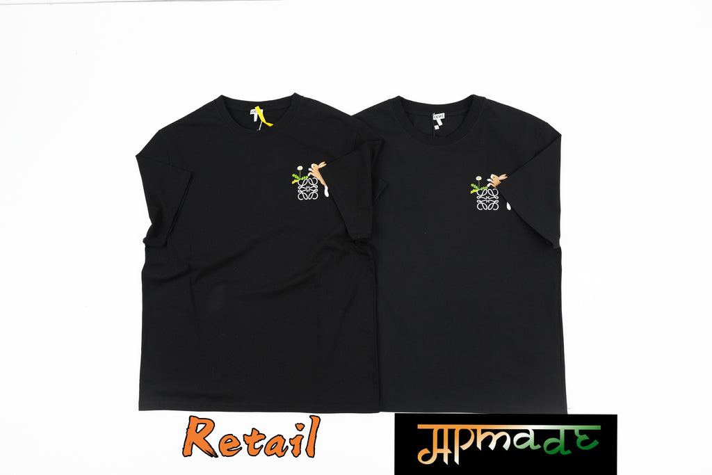 Loewe Rabbit Embroidered Short-Sleeve T-Shirt