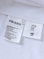 Prada Classic Logo Trim Crew Neck Short-Sleeve T-Shirt