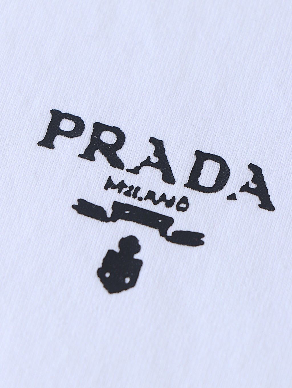Prada Classic Logo Trim Crew Neck Short-Sleeve T-Shirt