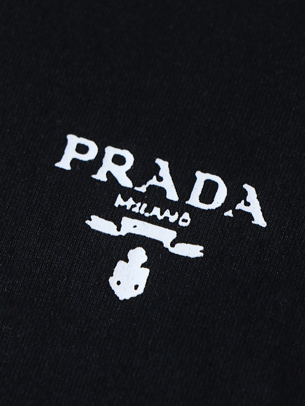 Prada Classic Logo Trim Crew Neck Short-Sleeve T-Shirt