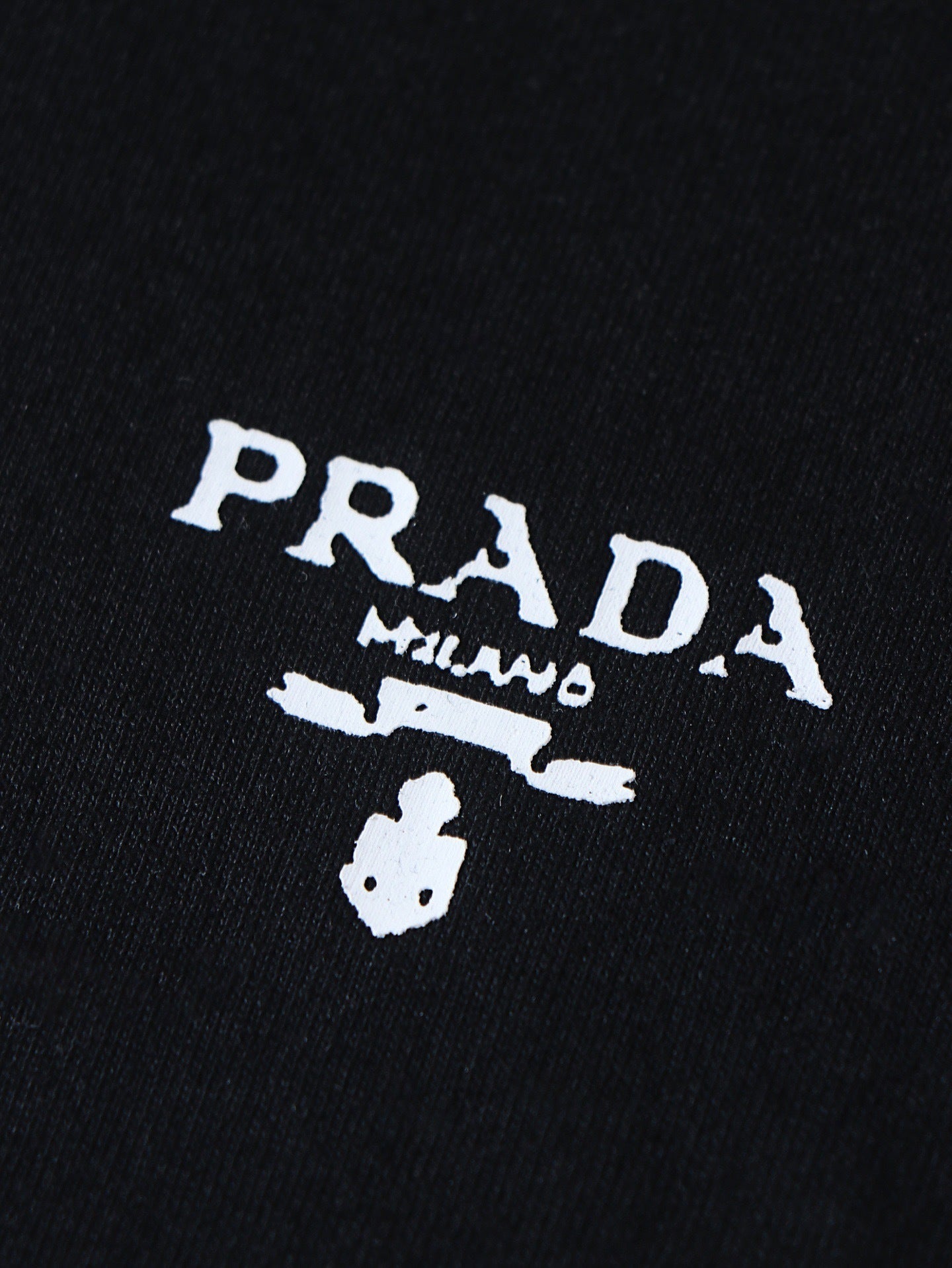 Prada Classic Logo Trim Crew Neck Short-Sleeve T-Shirt