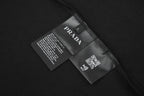 Prada Nylon-Trimmed Short-Sleeve Polo Shirt with Shoulder Pockets