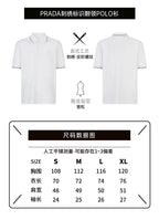 Prada Striped Collar Piqué Short-Sleeve Polo Shirt