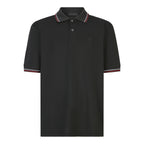 Prada Striped Collar Piqué Short-Sleeve Polo Shirt