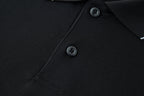 Prada Striped Collar Piqué Short-Sleeve Polo Shirt