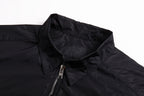 Prada Metal Triangle Logo Zipper Short-Sleeve Shirt