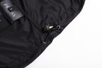 Prada Metal Triangle Logo Zipper Short-Sleeve Shirt