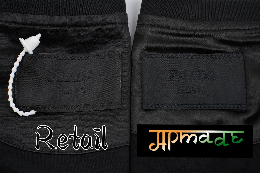 Prada Embroidered Logo Crew Neck Short-Sleeve T-Shirt