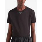 Prada Supima Cotton Crew Neck Short-Sleeve T-Shirt