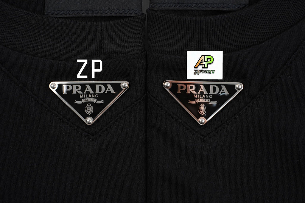 Prada Supima Cotton Crew Neck Short-Sleeve T-Shirt