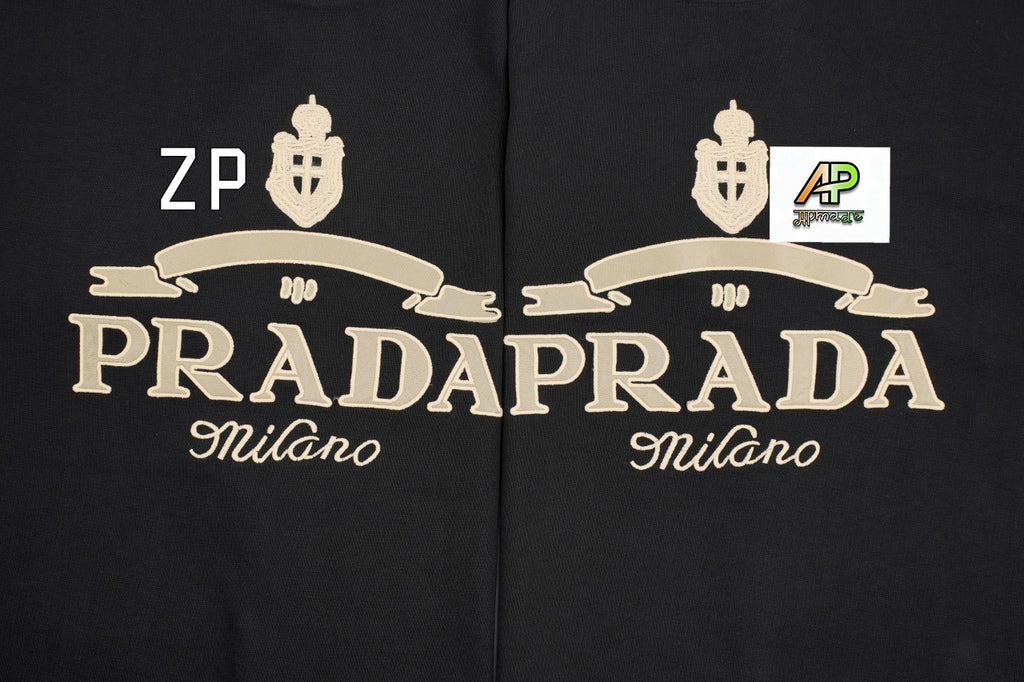 Prada Seasonal Cotton Crew Neck Short-Sleeve T-Shirt