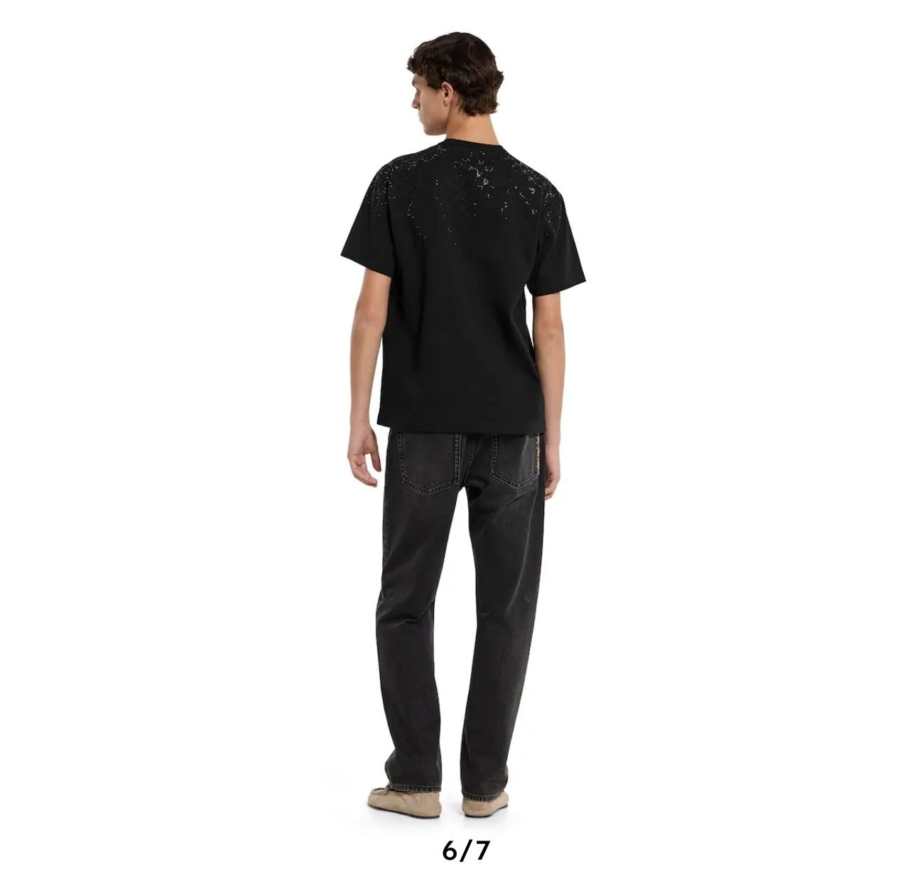 Gucci Rhinestone Double G Logo Short-Sleeve T-Shirt