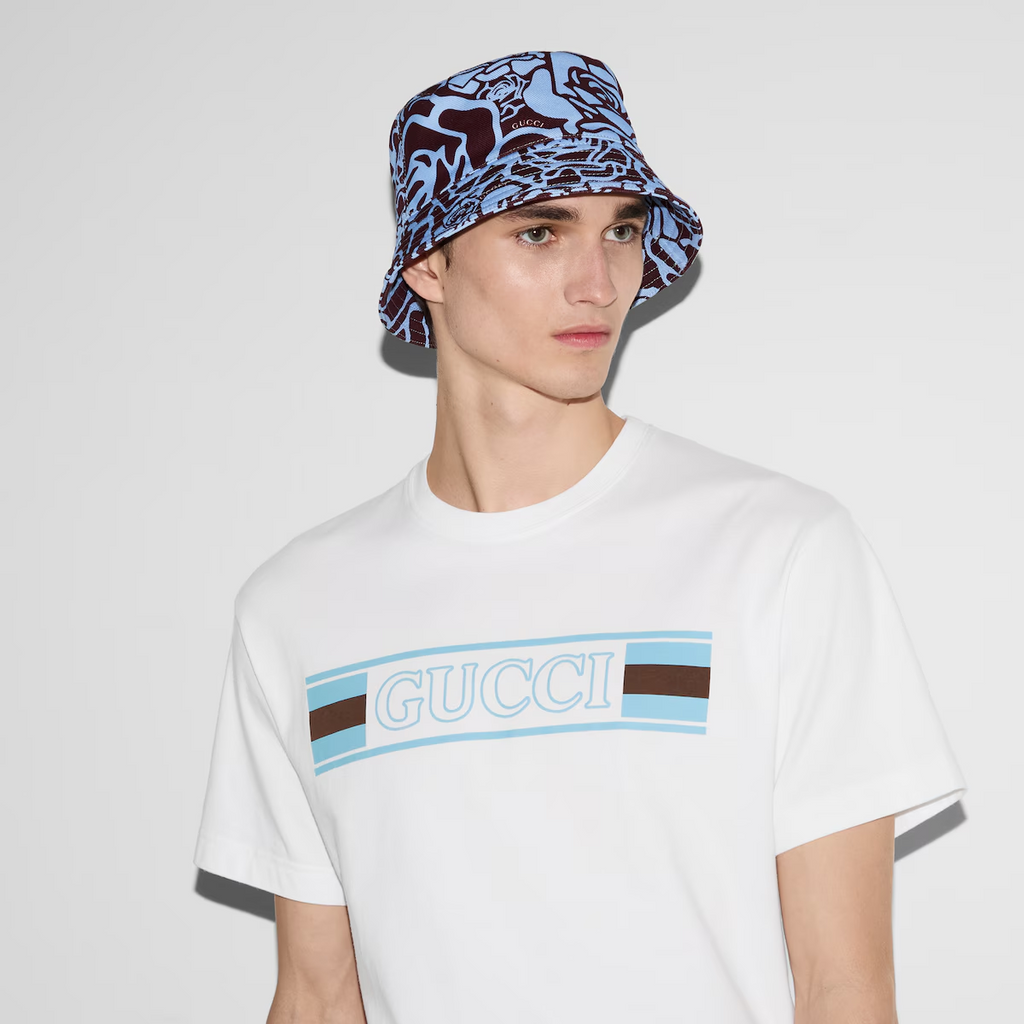 Gucci Printed Short-Sleeve Cotton T-Shirt