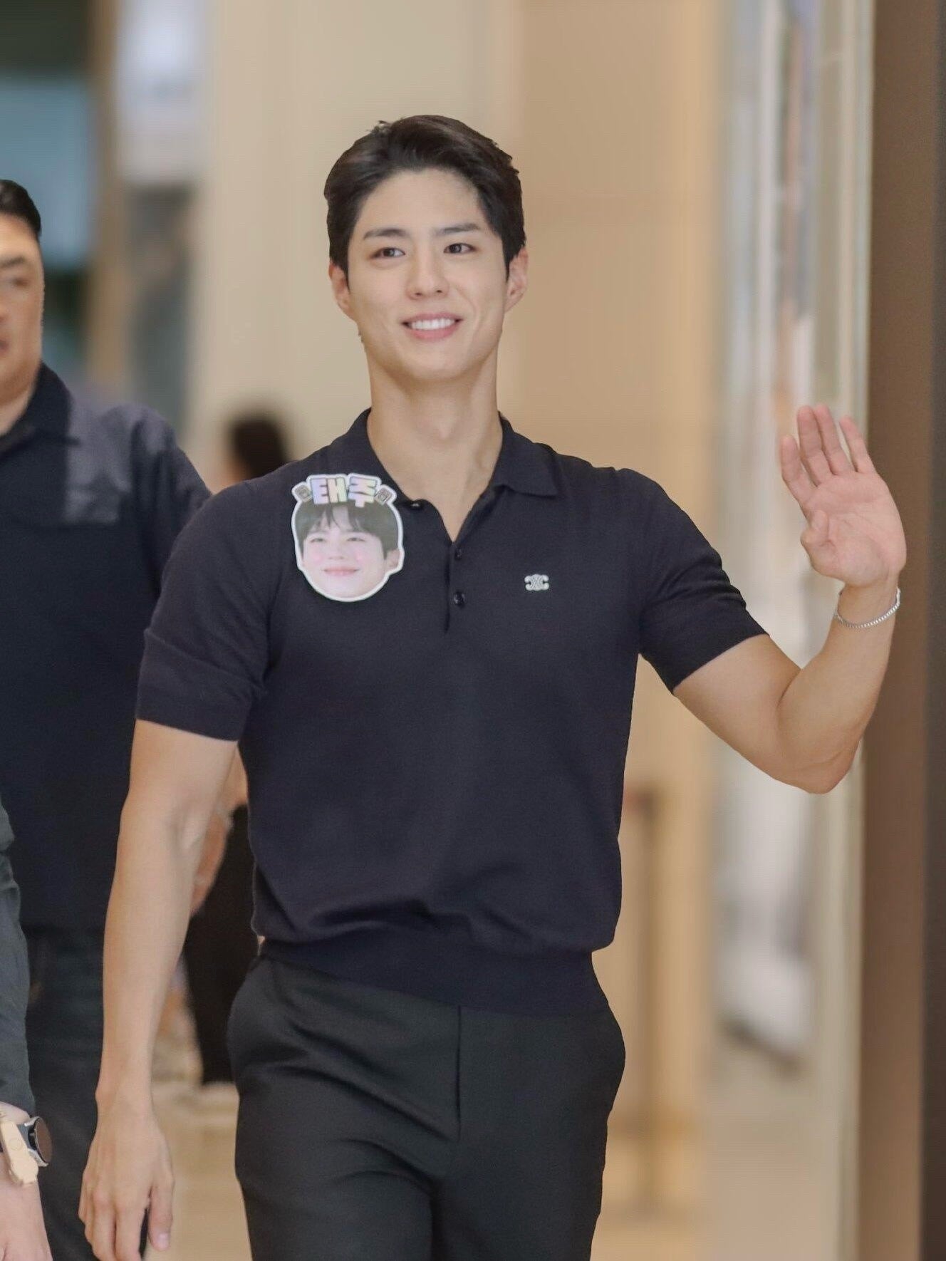 Celine Logo Embroidered Short-Sleeve Polo Shirt