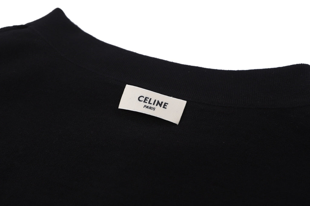 Celine Logo Embroidered Short-Sleeve Polo Shirt
