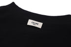 Celine Logo Embroidered Short-Sleeve Polo Shirt