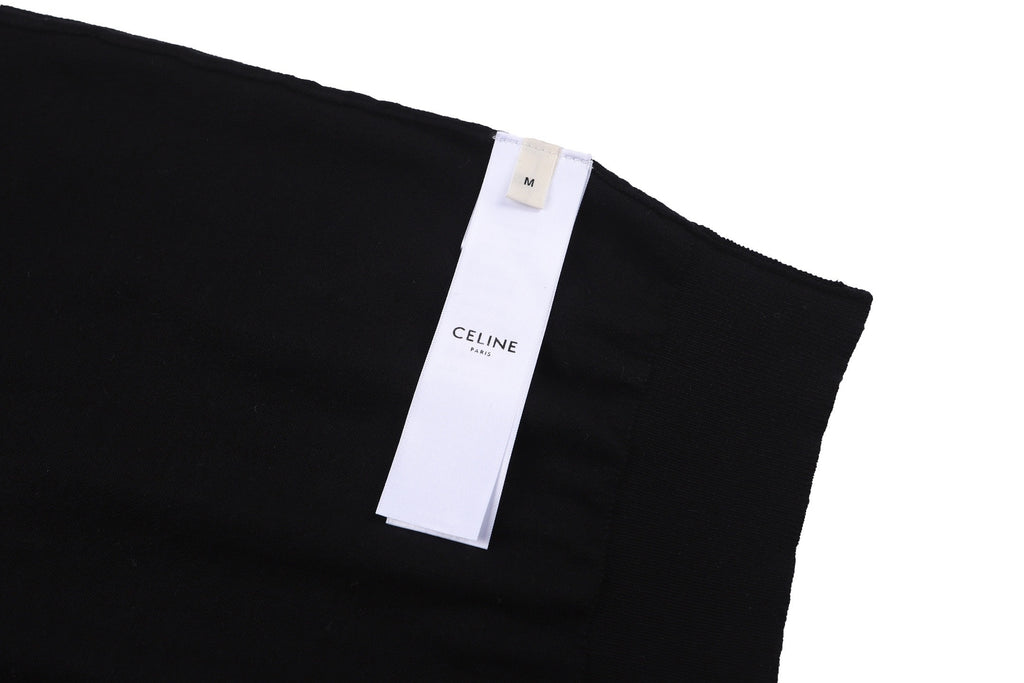 Celine Logo Embroidered Short-Sleeve Polo Shirt