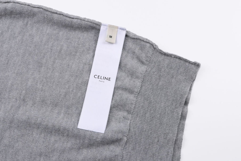 Celine Logo Embroidered Short-Sleeve Polo Shirt