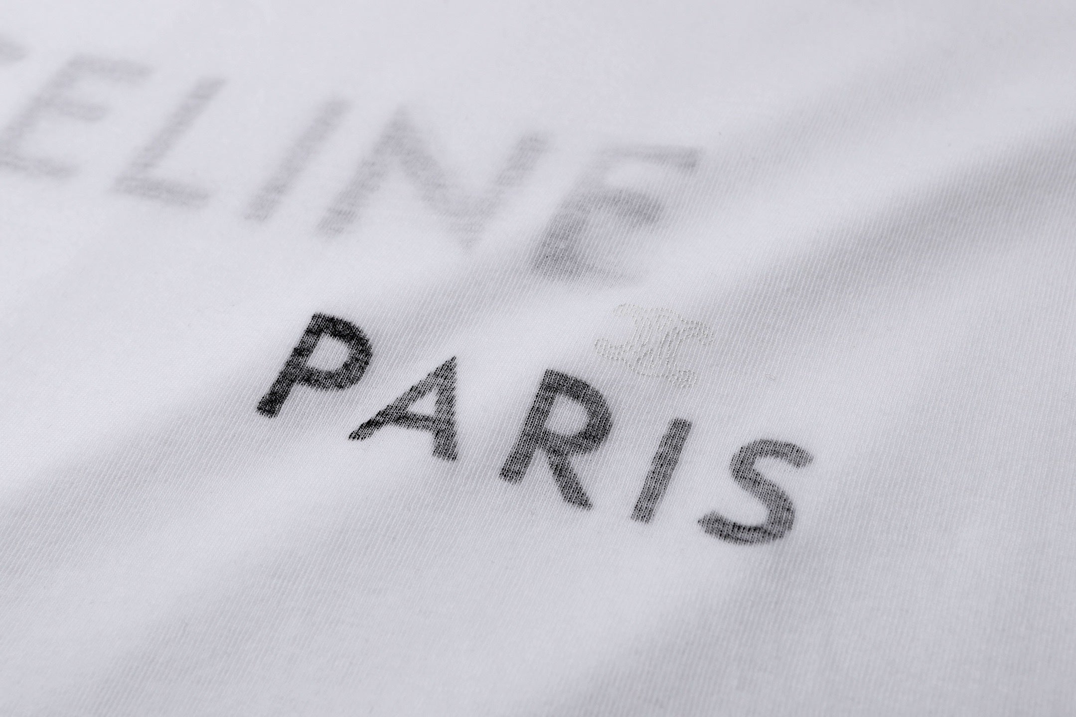 Celine Faux Two-Piece Knit Short-Sleeve T-Shirt