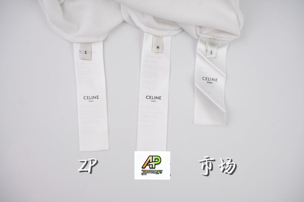 Celine Embroidered Piqué Short-Sleeve Polo Shirt