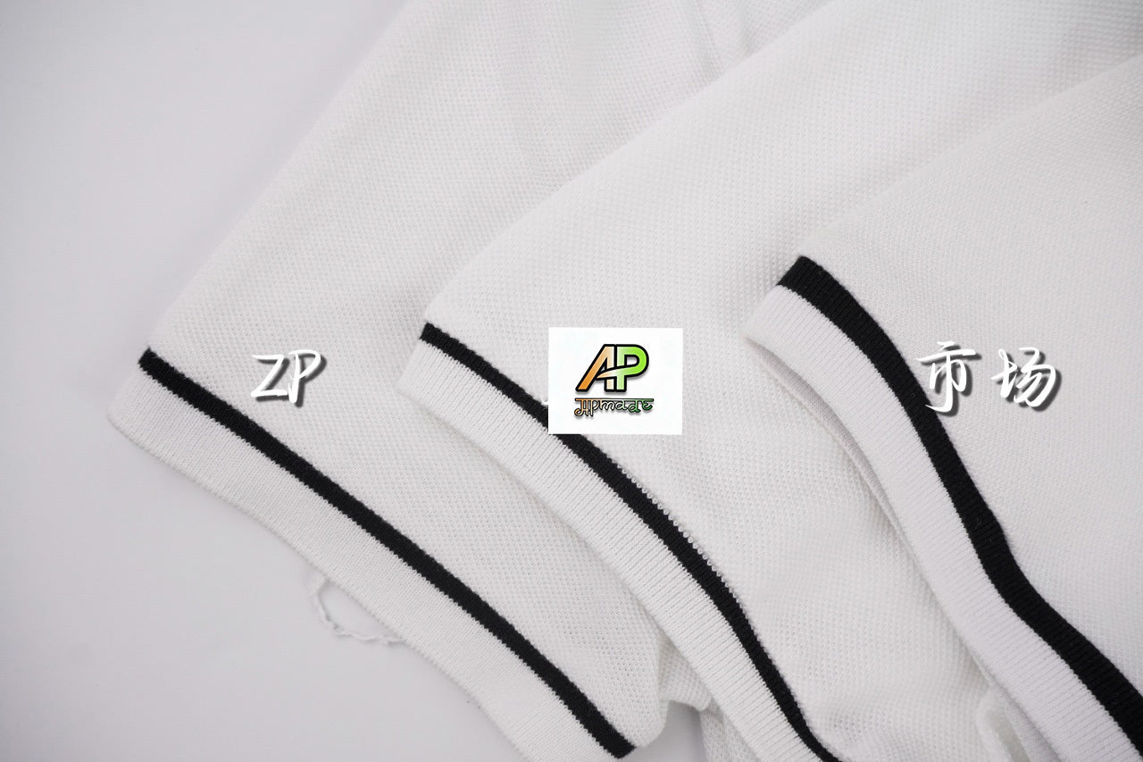 Celine Embroidered Piqué Short-Sleeve Polo Shirt