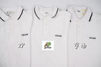Celine Embroidered Piqué Short-Sleeve Polo Shirt