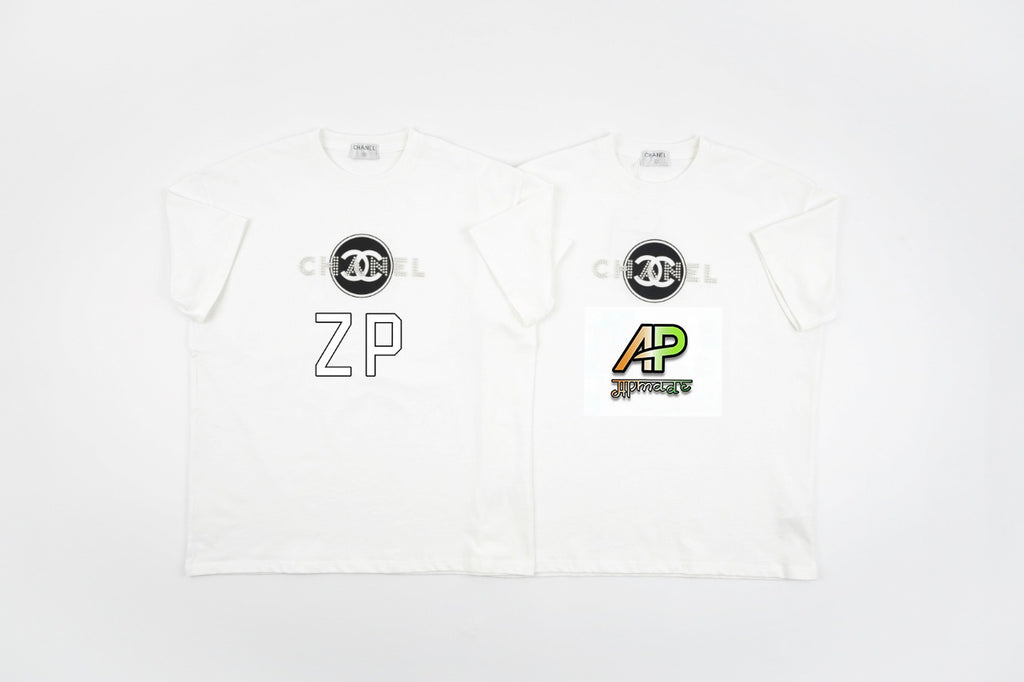 Chanel Pearl Logo Short-Sleeve T-Shirt