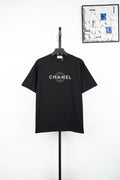 Chanel Pearl Logo Short-Sleeve T-Shirt
