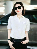 Miu Miu Classic Logo Embroidered Polo Shirt