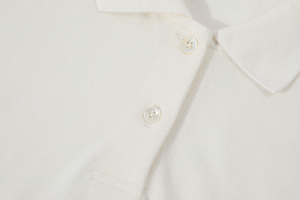 Miu Miu Classic Logo Embroidered Polo Shirt