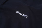 Miu Miu Classic Logo Embroidered Polo Shirt