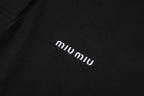 Miu Miu Classic Logo Embroidered Polo Shirt