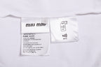 Miu Miu Classic Letter Logo Short-Sleeve T-Shirt
