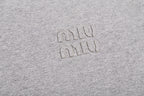 Miu Miu Classic Letter Logo Short-Sleeve T-Shirt
