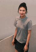 Miu Miu Grey Logo Short-Sleeve T-Shirt