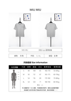 Miu Miu Grey Logo Short-Sleeve T-Shirt