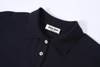 Miu Miu Micro-Logo Embroidery Patchwork Polo Shirt