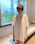 Miu Miu Logo Short-Sleeve T-Shirt White