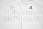 Miu Miu Logo Short-Sleeve T-Shirt White