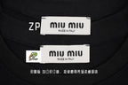 Miu Miu Logo Short-Sleeve T-Shirt White