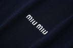 Miu Miu 25SS Checkered Logo Polo Shirt